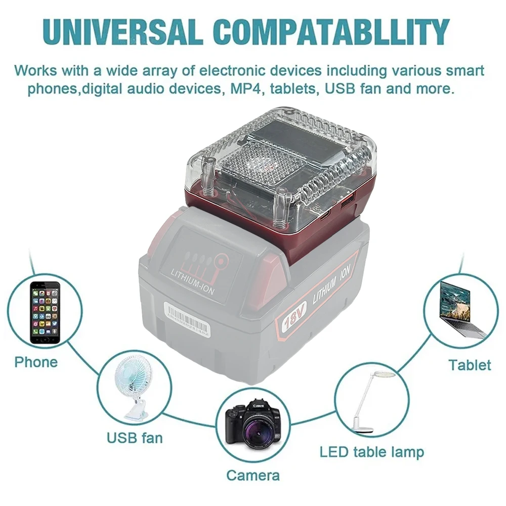 Adaptador de batería Makita/DeWalt/Milwaukee bidireccional - imagen 4