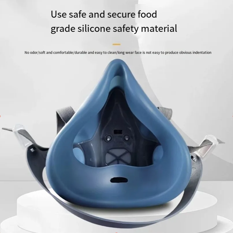 7502 Media máscara Máscara de gas y polvo Respirador 7502 Pintura química Spray Filtro de pesticidas Protección de uso amplio - imagen 3