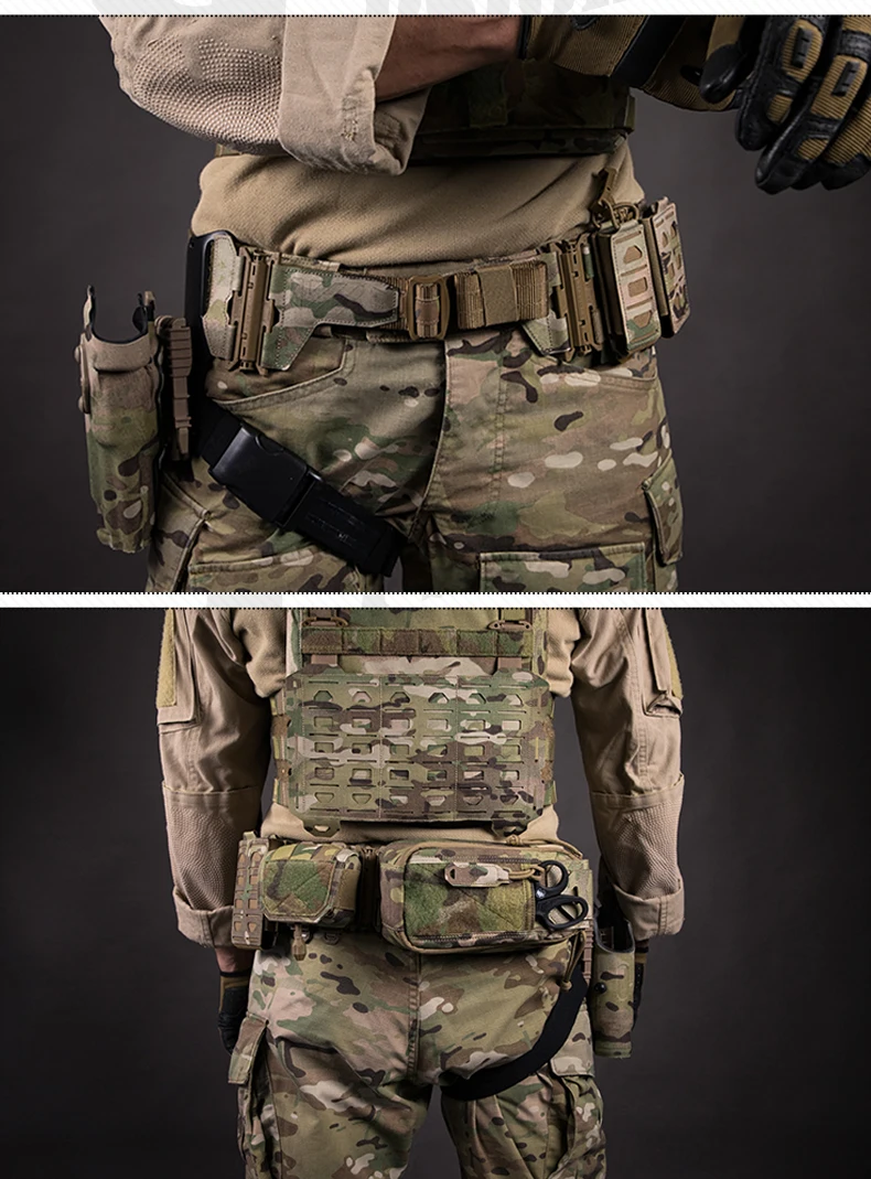 Kit de herramientas de la serie HMS 2,0, módulo MOLLE de 2 calibre, botón pulsador, liberación rápida, equipo táctico de caza - imagen 4