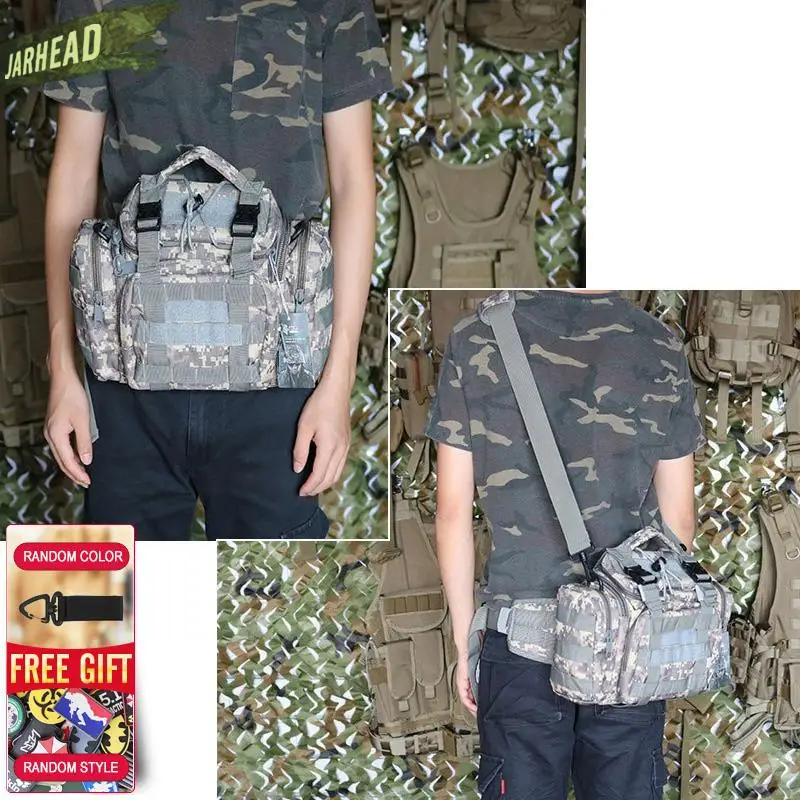 Bolsa de camuflaje para cámara de Camping para hombres al aire libre, bolsillos tácticos súper mágicos multifuncionales, bolsa de cintura para caza y pesca - imagen 4