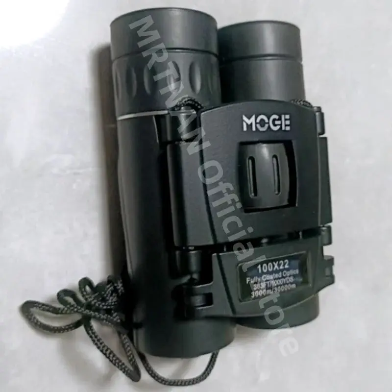 Binoculares potentes 100x22 HD, Mini telescopio plegable de largo alcance de 2000M, óptica BAK4 FMC para Deportes de caza, viajes de acampada al aire libre