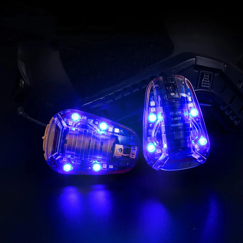 Lámpara Flash de señal de seguridad de supervivencia impermeable mariquita Hel Star 6 Gen3 Airsoft casco deportivo luz azul verde rojo Ir estroboscópico Outdoo - imagen 3