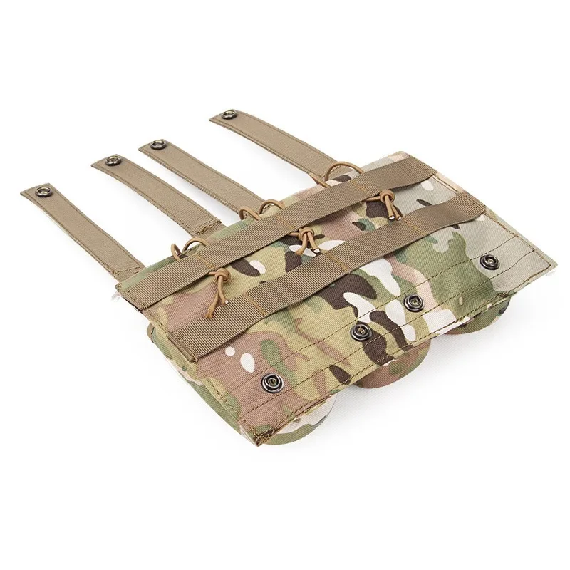 ERQYGRA táctico AK Triple Mag bolsa ligera elástica caza CS juego de guerra sistema Molle accesorios de Paintball riñonera funda - imagen 3