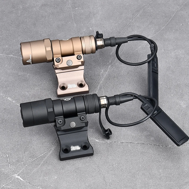 WADSN-linterna táctica SF Sureifr M300B M600B, luz blanca, montaje compensado de 600 lúmenes, Base Keymod de M-LOK compatible con lámpara de caza con riel de 20MM - imagen 3