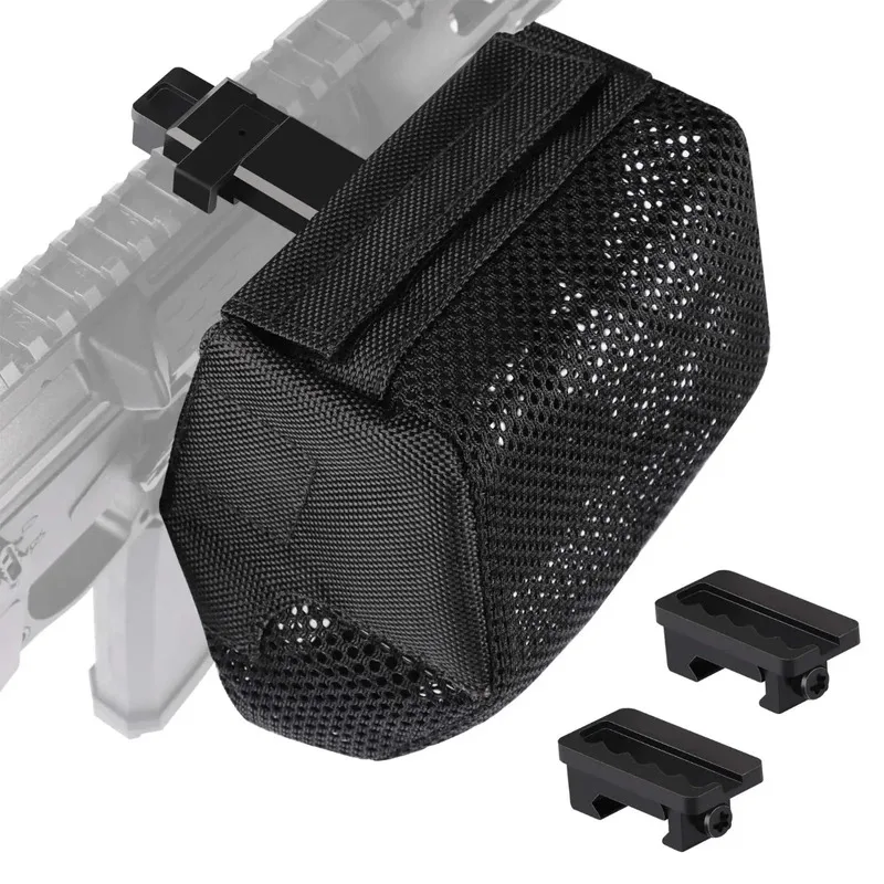 Carcasa de cartucho de liberación rápida táctica, red receptora de carcasa con bolsa de malla gruesa resistente al calor Picatinny desmontable para AR15 - imagen 3