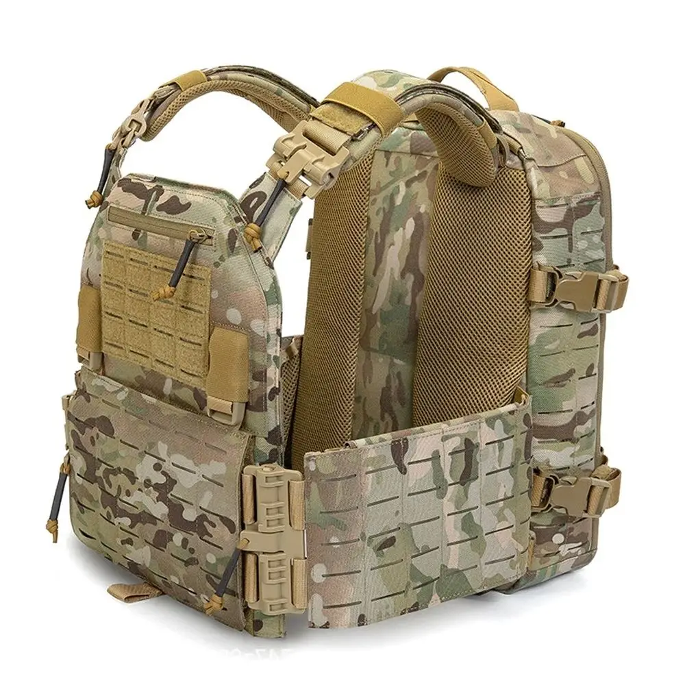 Nueva mochila táctica Molle con bolsa portadora de placa, Compatible con chaleco, mochila deportiva, se puede conectar, mochila de caza de nailon 1000D - imagen 4