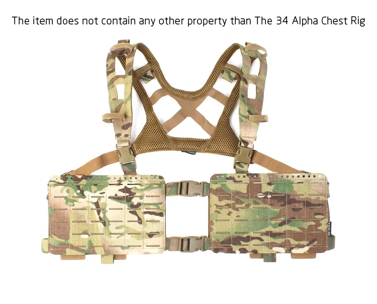 Pew Tactical SS34 Alpha Arnés Pecho MOLLE Táctico Airsoft