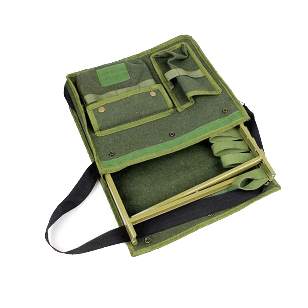Bolsa de equipo Retro de soldados de EE. UU., caja de almacenamiento de lona multiusos, paquete de equipo táctico, WW2 - imagen 3