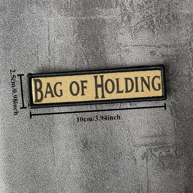 Parche estampado "BAG OF HOLDING" para ropa, insignia de moral táctica, parche militar con gancho, pegatina para mochila, brazalete - imagen 5
