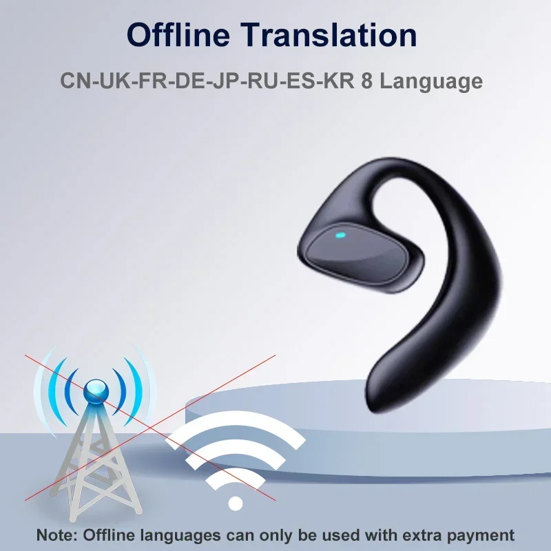 Auriculares M8 con traductor de idiomas, cascos compatibles con 144 idiomas, traducción en tiempo Real, para viajar - imagen 4