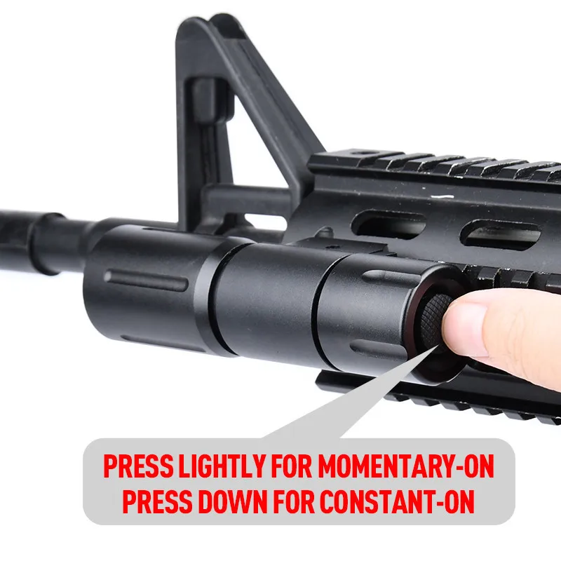 WADSN-linterna de pistola táctica PL350 PLHv2, 18350, 16340, lámpara de Metal de alta potencia, compatible con riel Picatinny, Airsoft, caza, 20mm - imagen 5