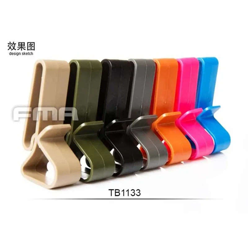 Gancho de cinturón Universal ABS para deportes al aire libre tácticos FMA de varios colores, 3 piezas - imagen 4