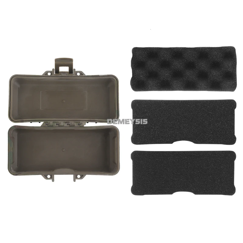 Caja de almacenamiento de equipo táctico de 15,2X6,3 cm, herramientas EDC multifuncionales a prueba de polvo para exteriores, linterna, caja de herramientas de Hardware de caza - imagen 3