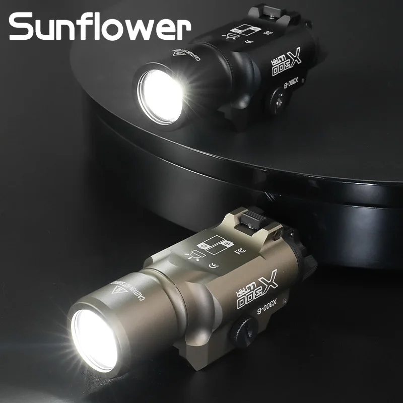 SF X300 X300-B luz de explorador de caza 1000LM linterna de alta potencia Gloc 17 18 luz colgante de pistola para accesorio táctico de riel de 20MM - imagen 3
