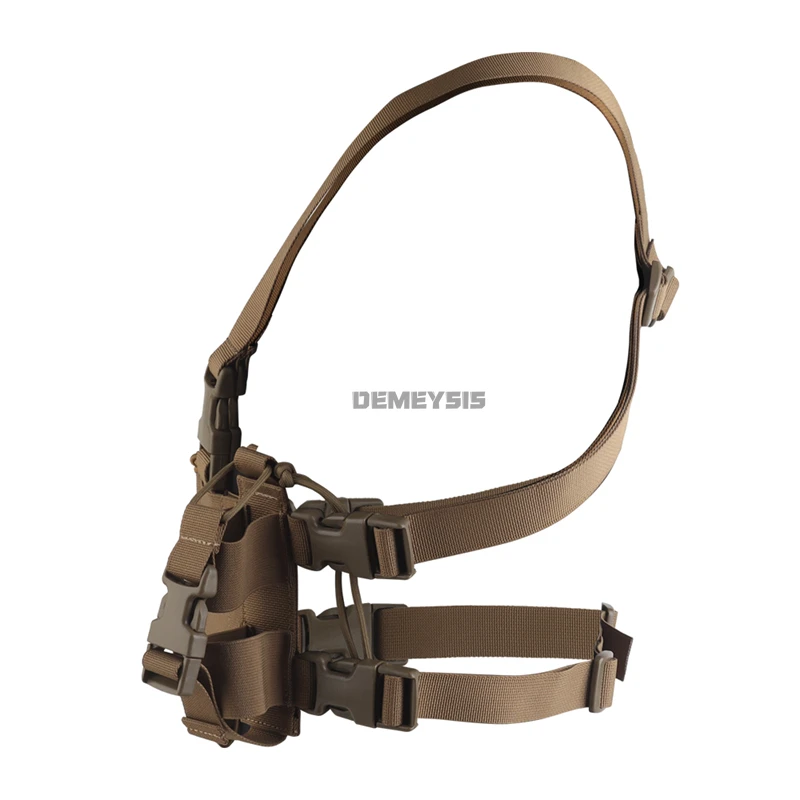 Equipo táctico para el pecho, portador de placa multifuncional, chaleco de caza MOLLE, equipo de Airsoft, bolsa Triple Mag colgante para el pecho - imagen 5