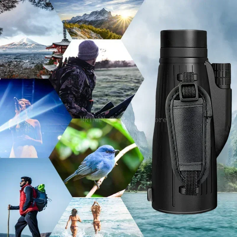 Telescopio monocular de largo alcance para caza y camping con trípode - imagen 5