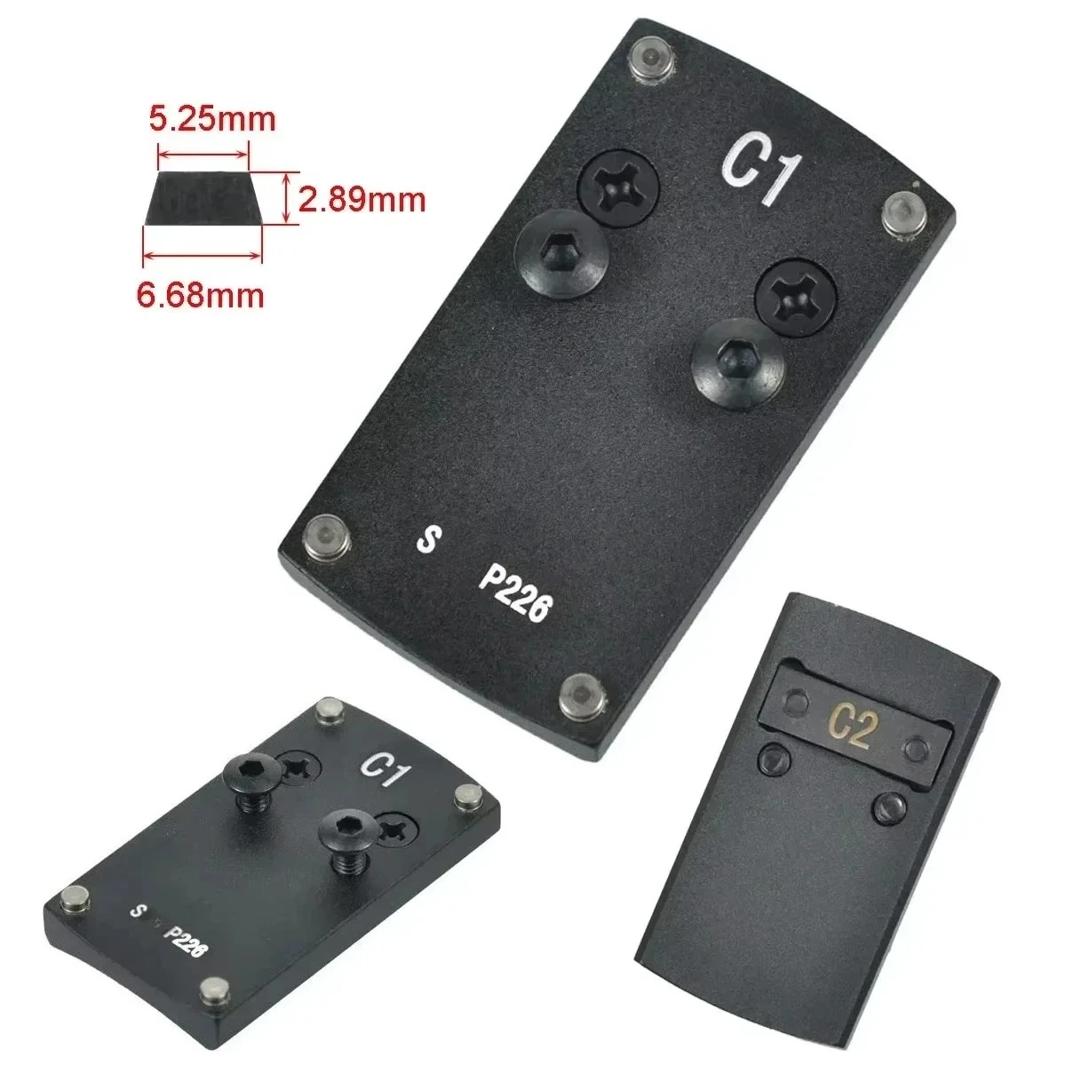 Soporte táctico de punto rojo para pistola, óptica, montaje de alcance, placa de visión cercana para G17 1911 Bereta S & W M & P226 Springfield XD - imagen 5