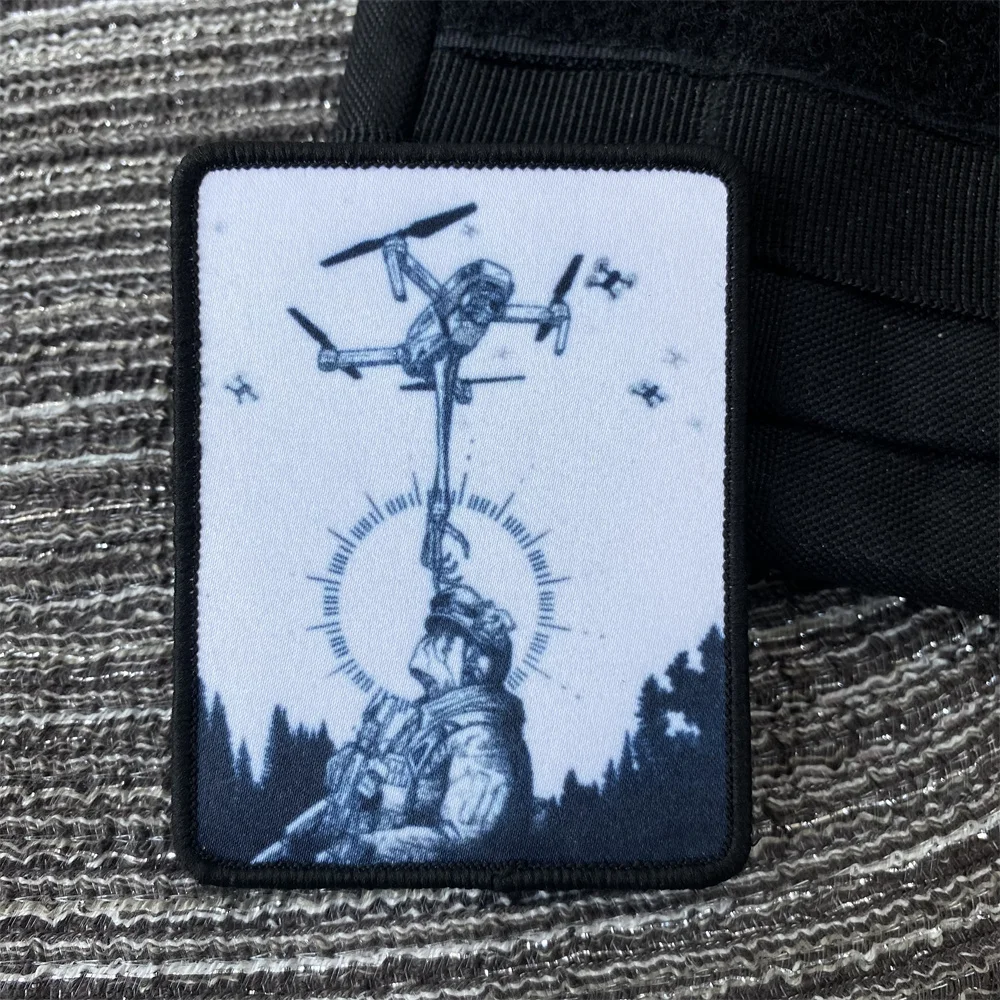 Parches rusos bordados tácticos de Chevron, insignia de Moral de gancho y bucle, brazaletes de la serie de estilo ruso, pegatinas de emblema militar - imagen 5