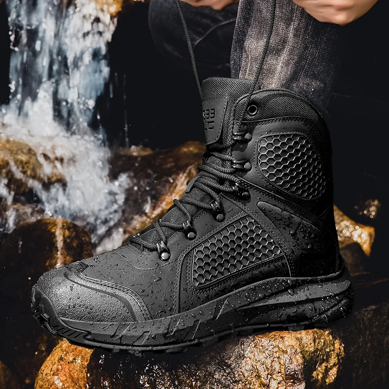 Botas tácticas militares desert – Impermeables antideslizantes hombre - imagen 3