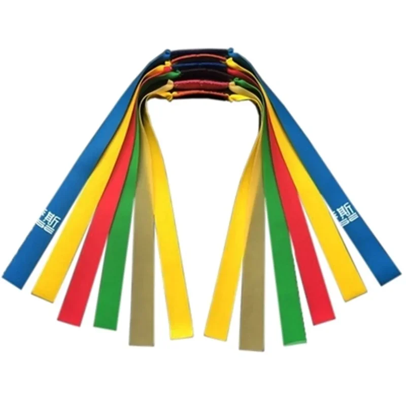 Tirachinas de caza al aire libre, goma Natural tradicional fuerte, grupo de tendones de cuero plano, banda elástica de goma - imagen 3