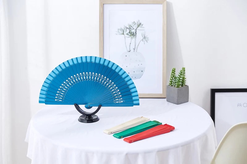 Ventilador de hadas de estilo antiguo para mujer, accesorios de escenario, artesanía, Reunión Anual, plegable - imagen 3