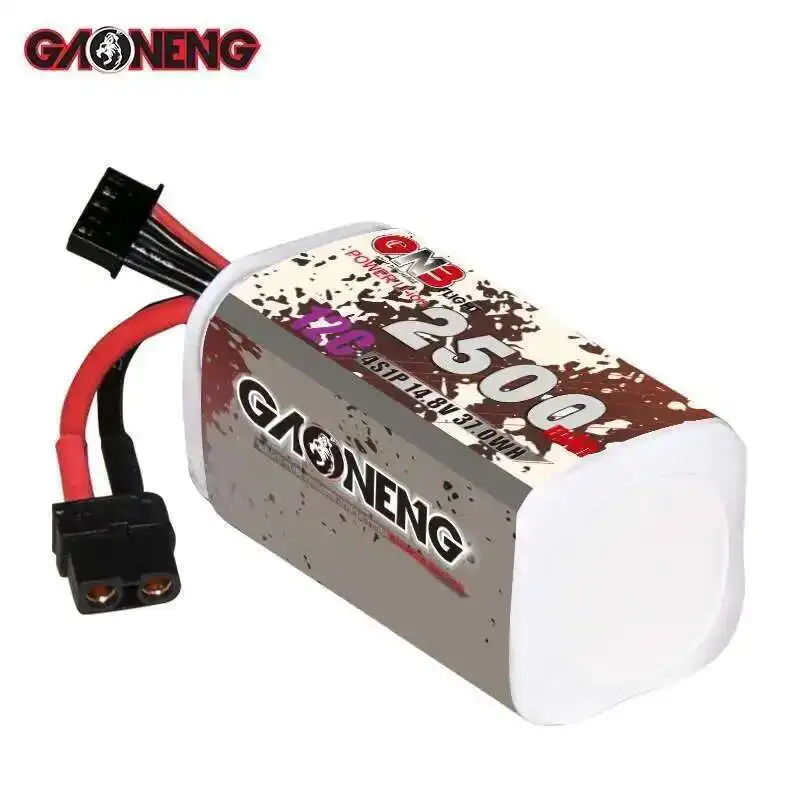 Batería Lipo recargable GNB 4S 14,8 V 2500mAh 12C con enchufe XT60 18650 para Dron FPV Crossover Quadcopter helicóptero avión - imagen 4