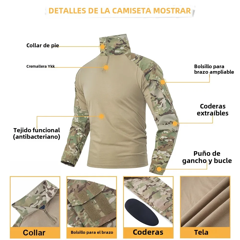 SINAIRSOFT G3 camisa ropa de caza Paintball Aisorft combate Gen3 camisa deportiva táctica Camo camisa de camuflaje - imagen 4