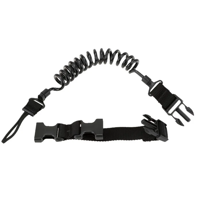 Eslinga telescópica para pistola táctica, cordón de seguridad para Airsoft, correa de resorte para pistola, cinturón, accesorios de caza - imagen 5