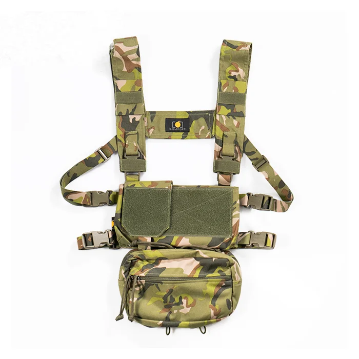 TAG SS MK4-Bolso grande de cinco hojas, Camuflaje táctico para el pecho, Jj, bolsa para el vientre - imagen 2