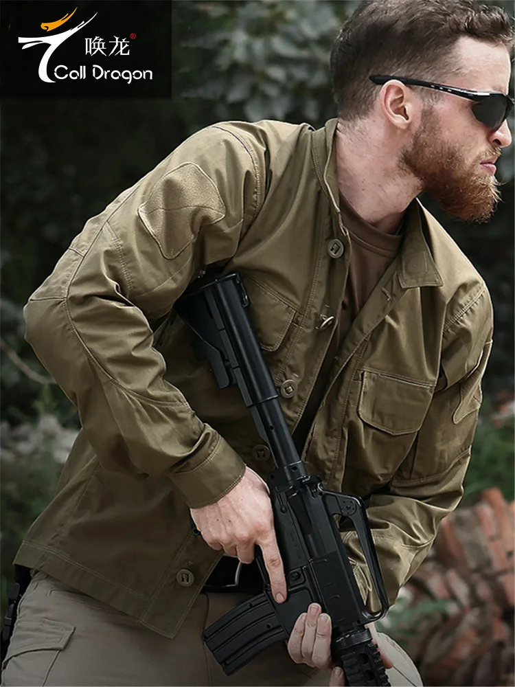 Camisa de manga larga de camuflaje para hombre, ropa de exterior, camisa táctica de herramientas delgadas para primavera, verano - imagen 3