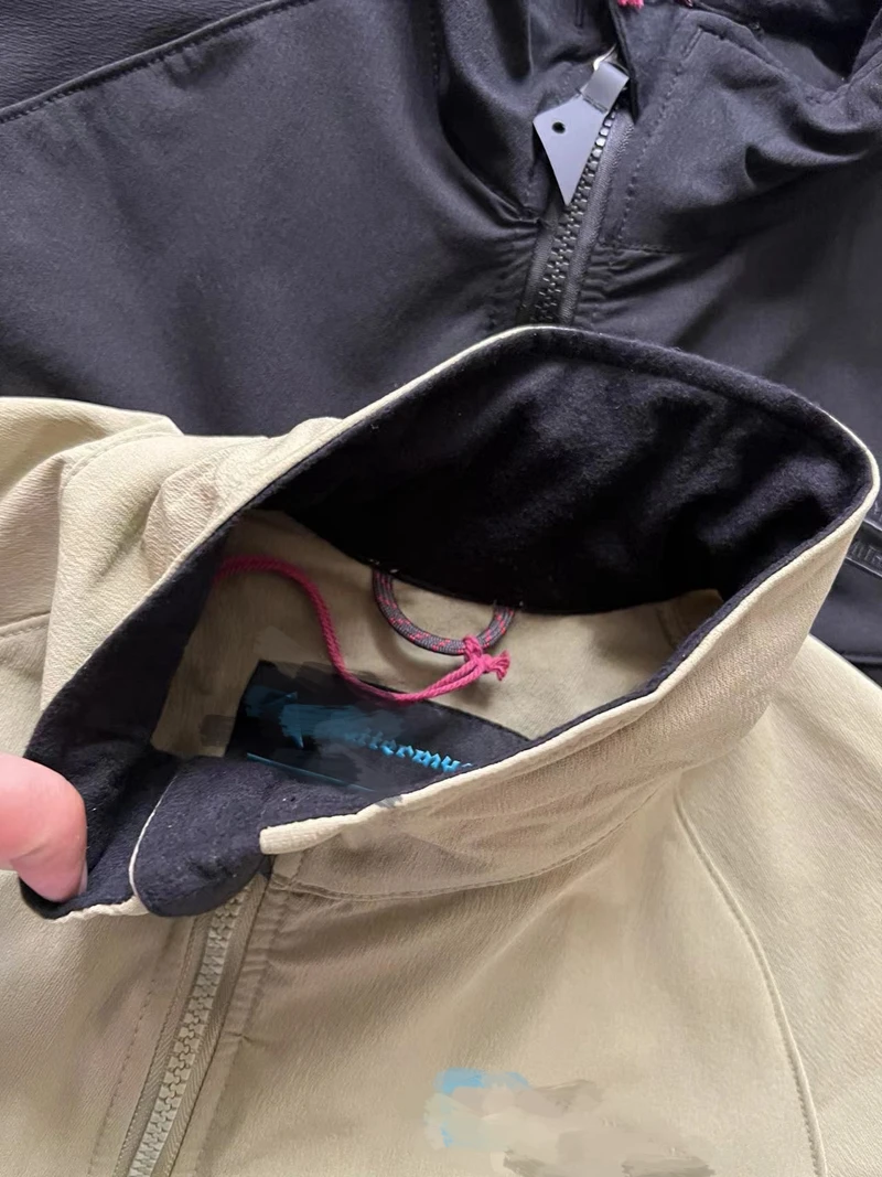 Chaqueta elástica de concha suave con cuello vertical y cremallera oblicua, nueva chaqueta para ir al trabajo al aire libre para hombre, cortavientos informal para senderismo - imagen 5