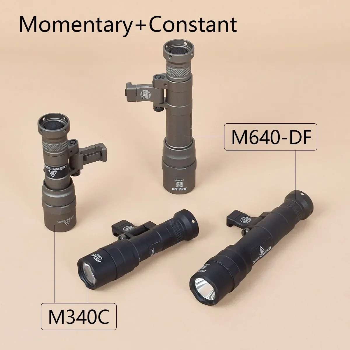 Linterna estroboscópica táctica Surefire M340 M640, luz Led de explorador M340C, riel Picatinny de 20mm con montaje M LOK, lámpara de caza Airsoft - imagen 4