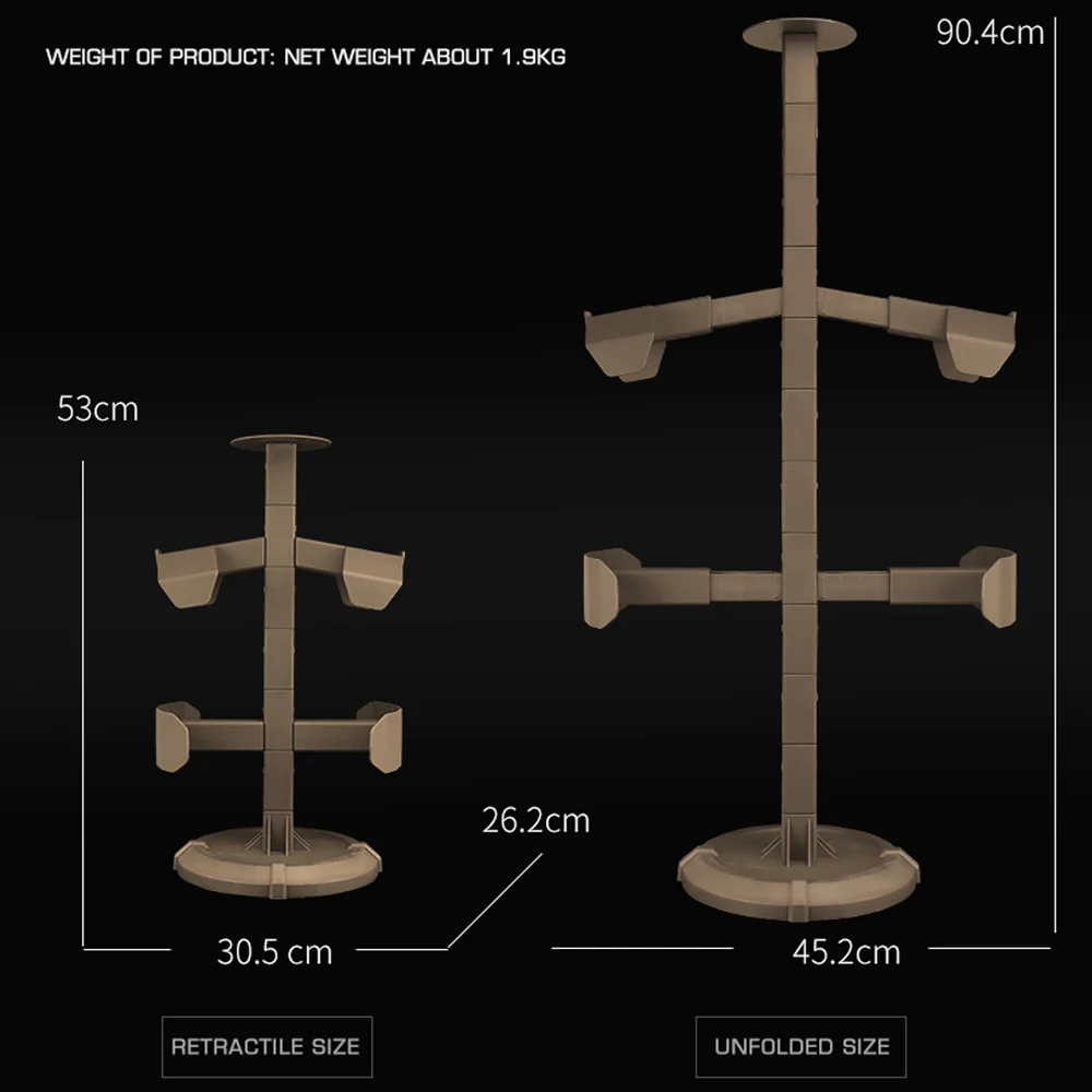 Soporte de exhibición de casco de chaleco táctico, placa ajustable, equipo de casco Militar, cinturón de exhibición, armadura corporal, soporte de montaje - imagen 3