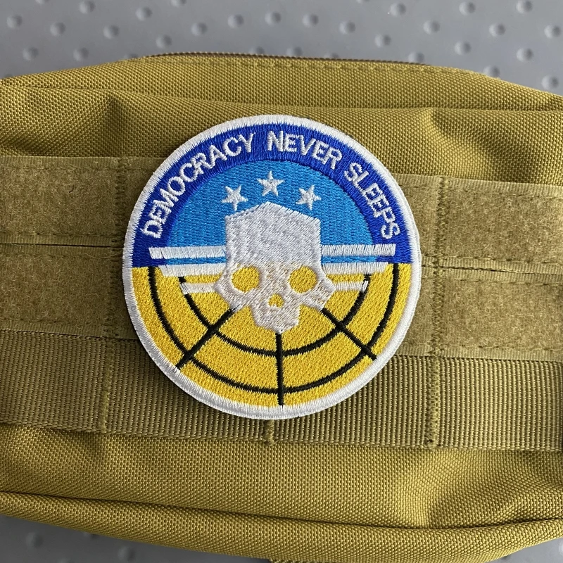 Hell Diver-pegatinas de tela con gancho y bucle para mochila, brazalete bordado de Nevre para dormir, accesorio táctico - imagen 5