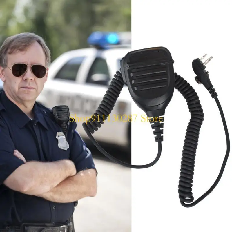 J1HC Walkie Talkie Speakie Micrófono, MIC radio portátil 2 pin para Hytera PD500 TD500 TD510 TC508 Serie - imagen 2