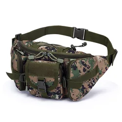 Riñonera táctica MOLLE de lona camuflaje multifunción modular