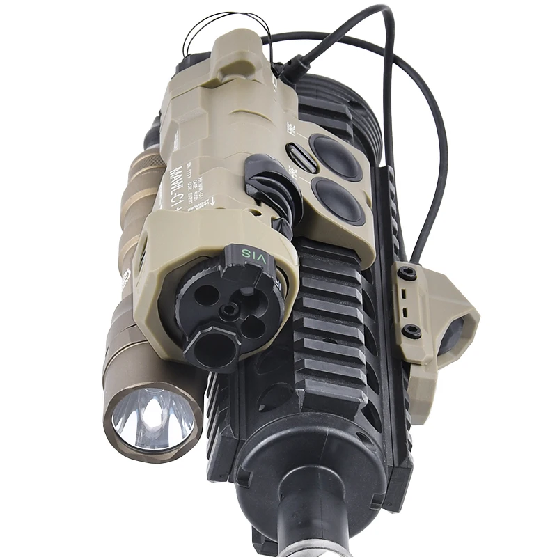 MAWL-C1 táctico IR rojo azul verde punto láser arma de luz LED Surefir SF M600DF 1400 lúmenes accesorios de caza Flashlig Airsoft - imagen 4