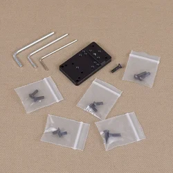 Soporte de mira trasera GLK Universal táctico, Base de placa de pistola, soporte de mira óptica de punto rojo apto para RM MR SR VISM G17 G19 G23