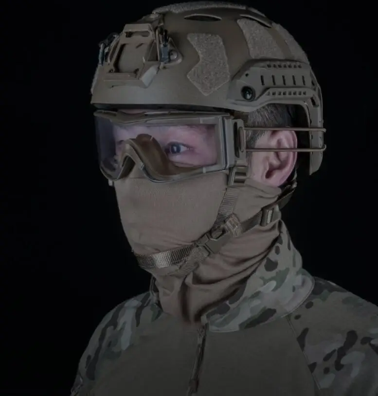 Gafas montadas en riel para casco, 3 formas de usar, gafas deportivas para exteriores, accesorios de caza, gafas de caza W810