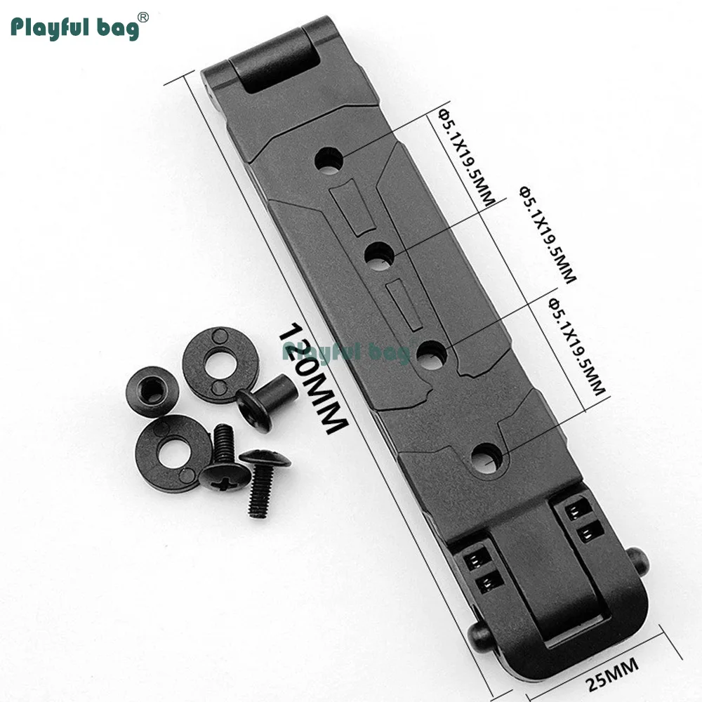 Clip para funda de cuchillo MOLLE-LOK - Accesorio para cinturón con funda KYDEX - Sistema de transporte compatible con MOLLE para vainas tácticas NA100 - imagen 2