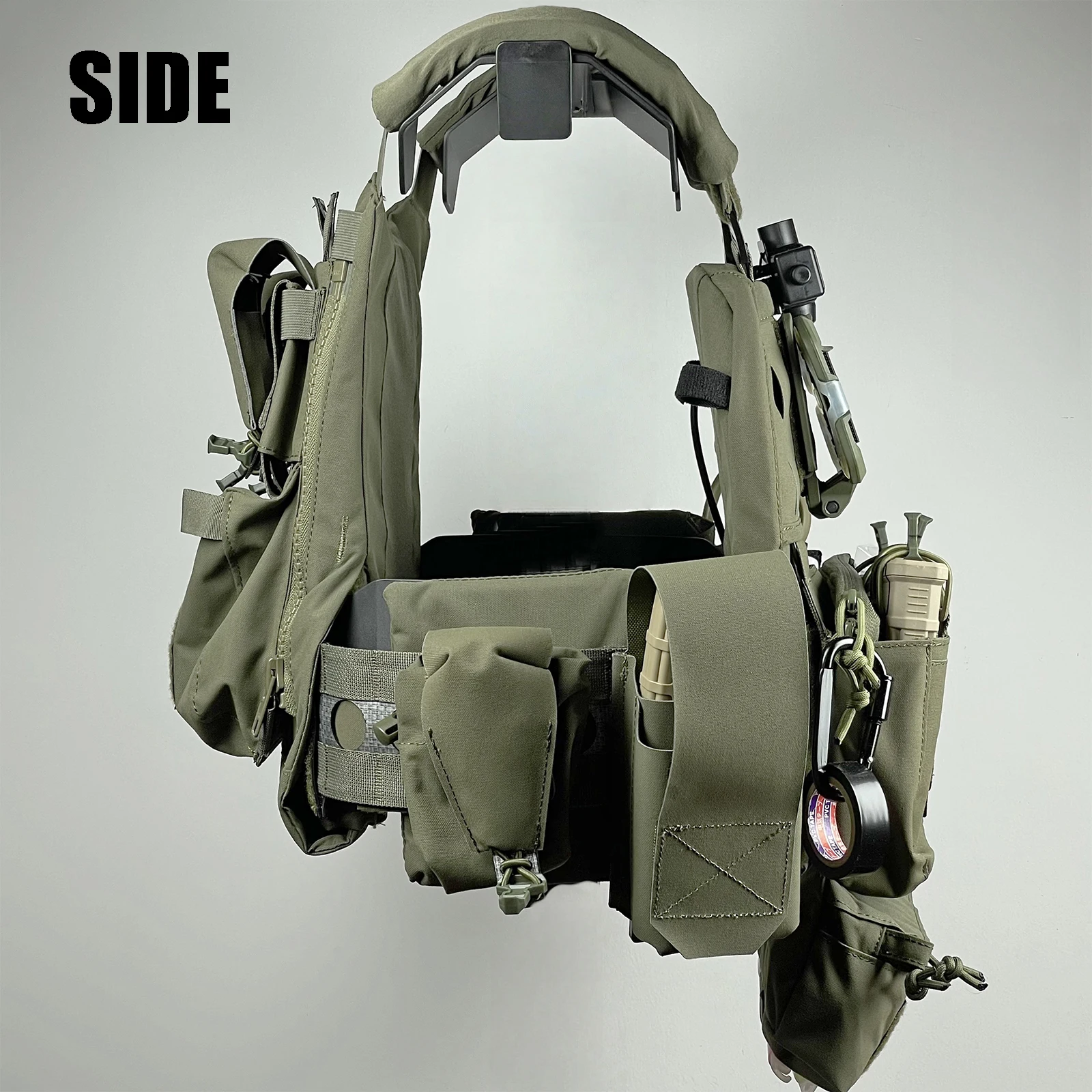 Chaleco táctico FCPC V5 ligero, conjunto completo con pared lateral/paquete completo, conjunto de chaleco portador de placa, equipo de tiro de caza Airsoft - imagen 3