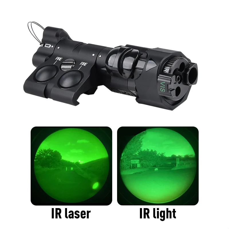 MAWL - C1 + Metal táctico IR láser Surefir M300 M600 linterna AXON interruptor trasero de doble Control con caja de almacenamiento traje - imagen 4