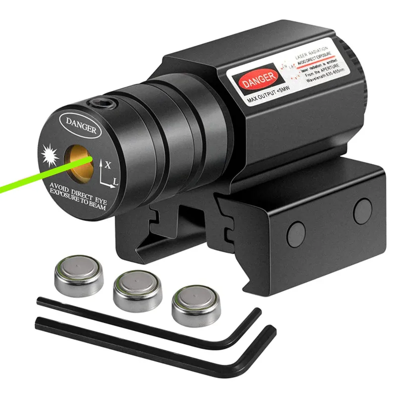 Mira láser ajustable, montaje en riel de 11mm y 20mm, mira láser de punto rojo - imagen 5