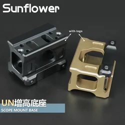 Soporte de puntería táctico Airsoft, versión que aumenta la altura, mira de punto rojo para caza, soporte de Metal para Base de seguridad de riel de 20MM