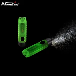 Mini linterna LED táctica recargable USB – imán llavero emergencia