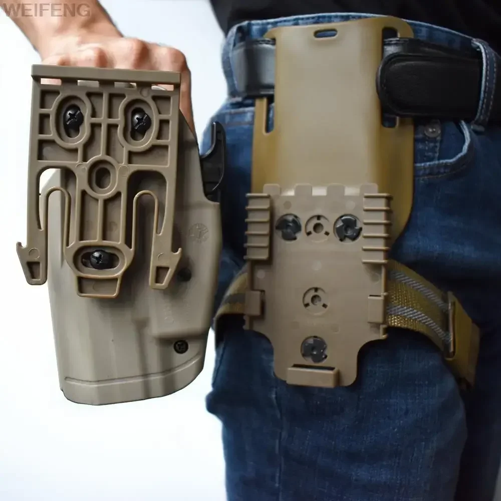 Adaptador de funda táctica, placa Molle de liberación rápida, caja de plástico, plataforma de paleta de cintura, Kit de sistema de bloqueo rápido QLS 19 22 - imagen 3