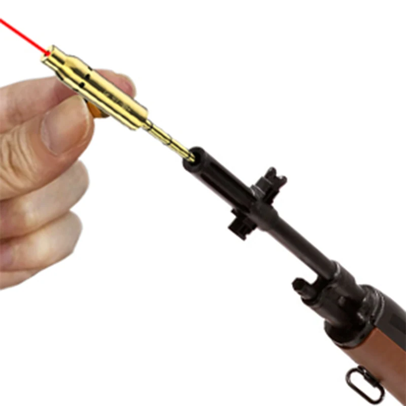 Pistola láser para mira telescópica, puntero láser de punto rojo, colimador de cartucho, puntero láser para 6mm, 6,5mm, 7,62mm/308Win.22lr - imagen 4