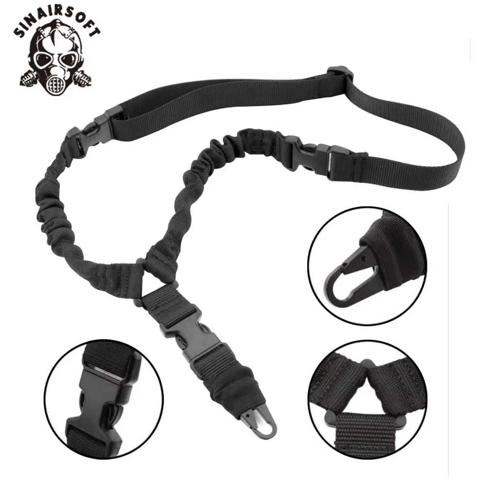 SINAIRSOFT-bandeja de hombro táctica ajustable con hebilla de Metal, cuerda elástica para bolso, cámara, equipo de caza al aire libre - imagen 3