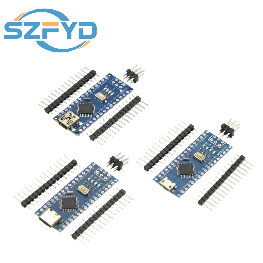Nano V3.0 placa microcontroladora ATmega328P para Arduino