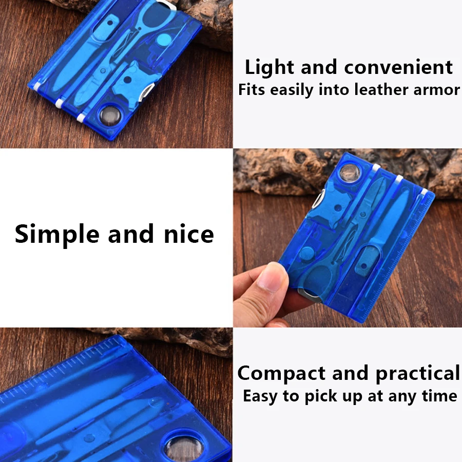 Multiherramienta ultrafina tarjeta 12 en 1 – EDC para camping y supervivencia - imagen 5